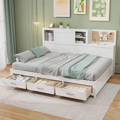 Double size daybed wooden sofa - size,