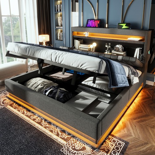 Upholstered bed 4ft6 - upholstered,