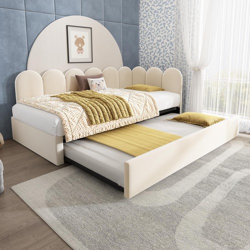 Trundle bed frame upholstered - trundle,