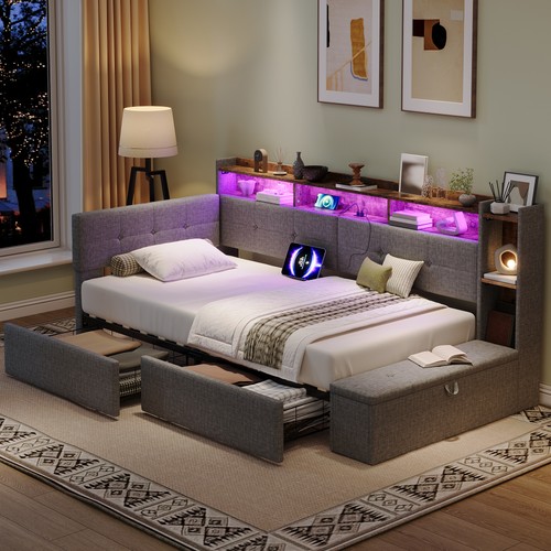 3ft single led daybed - single,
