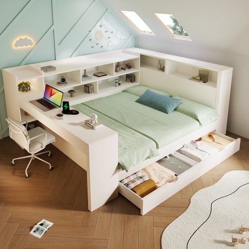 Double daybed 4ft6 sofa - sofa, w/