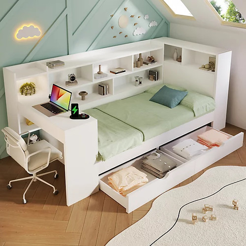 3ft single daybed with - daybed, desk