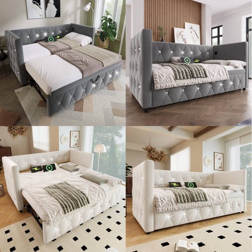 Daybed velvet upholstered - velvet, bed