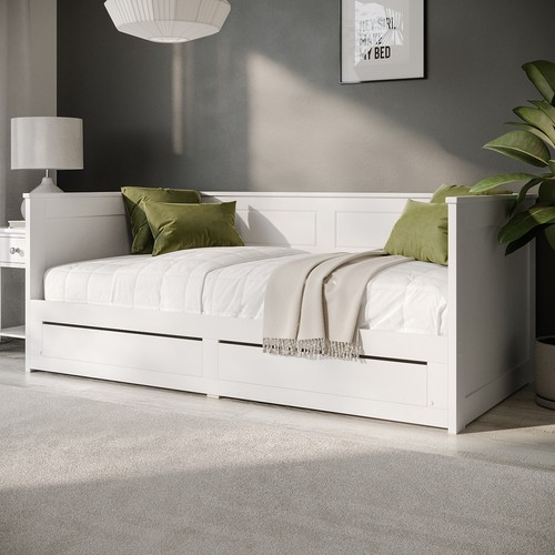 Double wooden day bed - bed, with