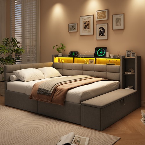 Double bed with - double,