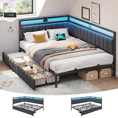 Double bed frame - double, 2