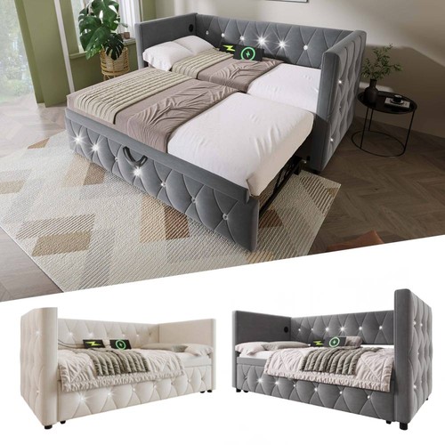 Upholstered bed 90x190cm - bed,