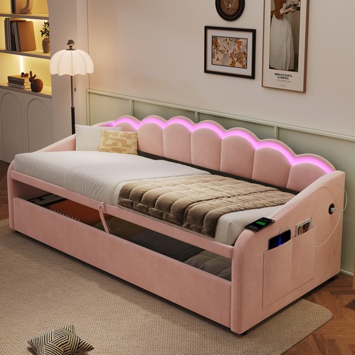 Upholstered bed 90x190cm - bed,