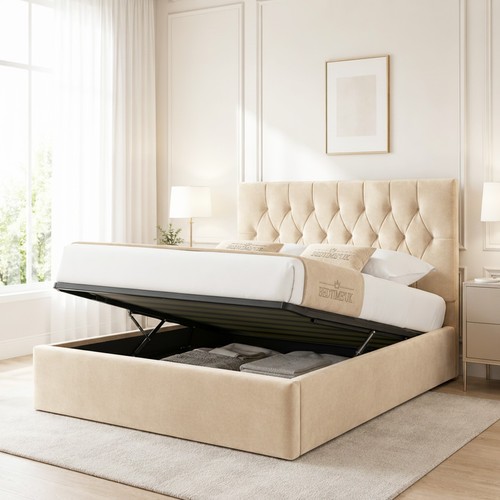 New ottoman storage bed - new,