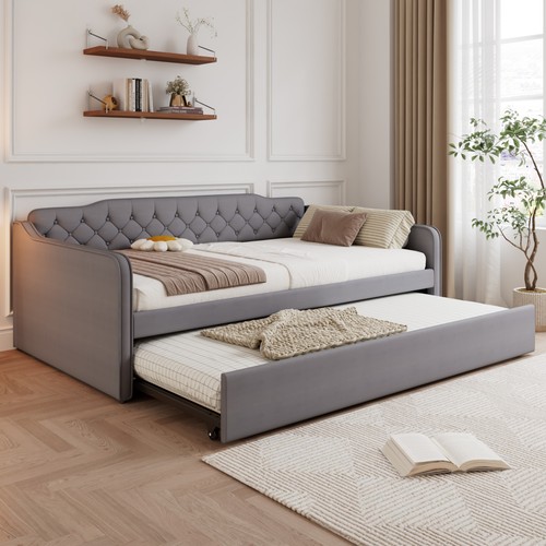 4ft6 double upholstered daybed - double,
