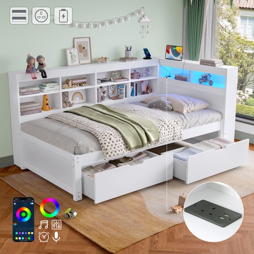 3ft single daybed with two - with,