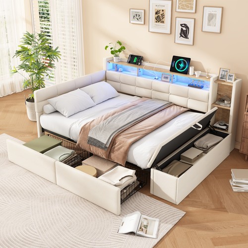 Double bed 4ft6 plush divan - 4ft6,