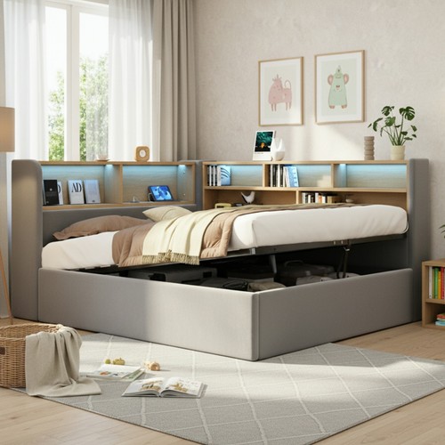 4ft6 double upholstered daybed - 4ft6,